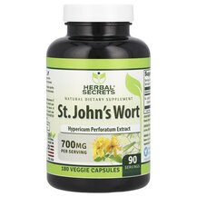 Звіробій St. John's Wort 700 mg Herbal Secrets 180 капсул