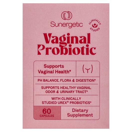 Основное фото товара Sunergetic, Пробиотики, Vaginal Probiotic, 60 капсул