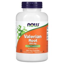 Valerian Root 500 mg Валериана 500 мг Корень NOW Foods