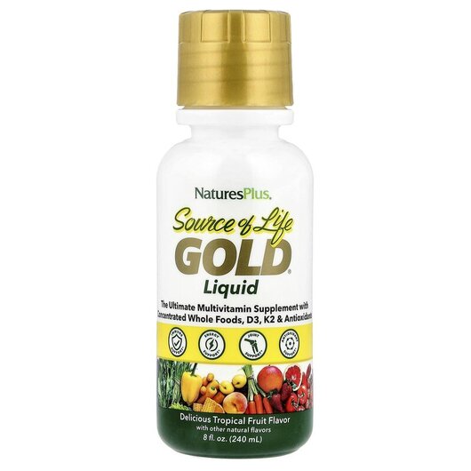 Основное фото товара Витамины для детей, Source of Life Gold Liquid Tropical Fruit, 23