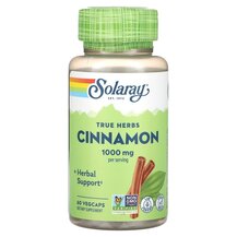 True Herbs Cinnamon 500 mg Экстракт корицы Solaray True Herbs Cinnamon 500 mg Экстракт корицы Solaray