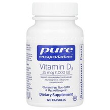 Vitamin D3 1000 IU Витамин D3 Pure Encapsulations