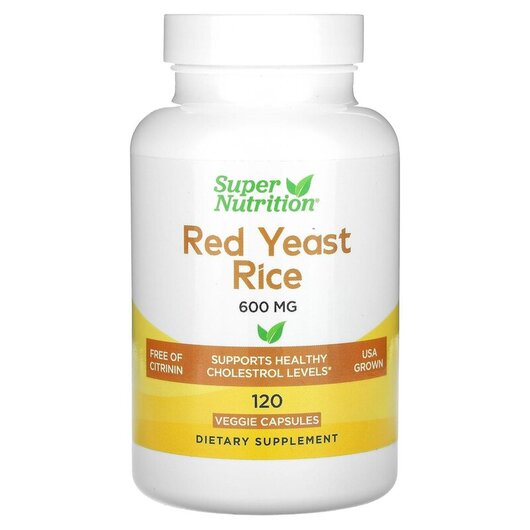 Основне фото товару Red Yeast Rice 600 mg, Червоний дріжджовий рис, 120 капсул