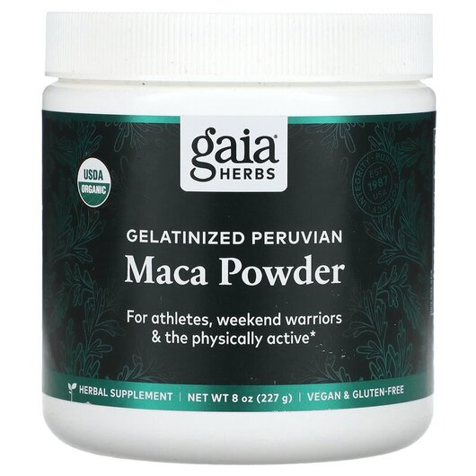 Основное фото товара Gelatinized Peruvian Maca Powder Основное фото товара Gaia Herbs, Мака, Gelatinized Peruvian Maca Powder, 227 г