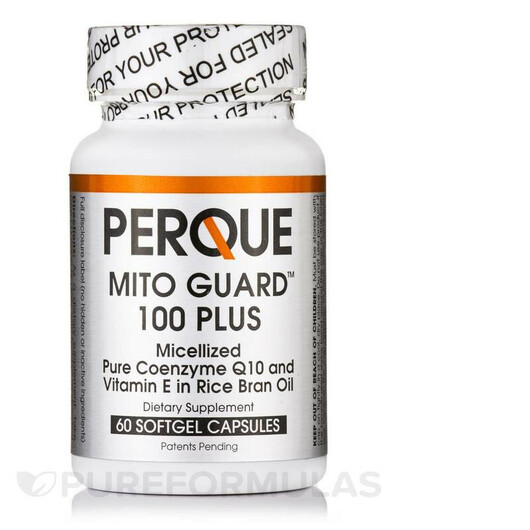 Основное фото товара Mito Guard 100 Plus Основное фото товара Perque, Коэнзим CoQ10, Mito Guard 100 Plus, 60 капсул