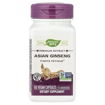Asian Ginseng Женьшень Nature's Way 60 капсул