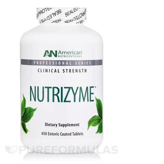 Основне фото товару American Nutriceuticals, Nutrizyme, Ферменти, 450 таблеток