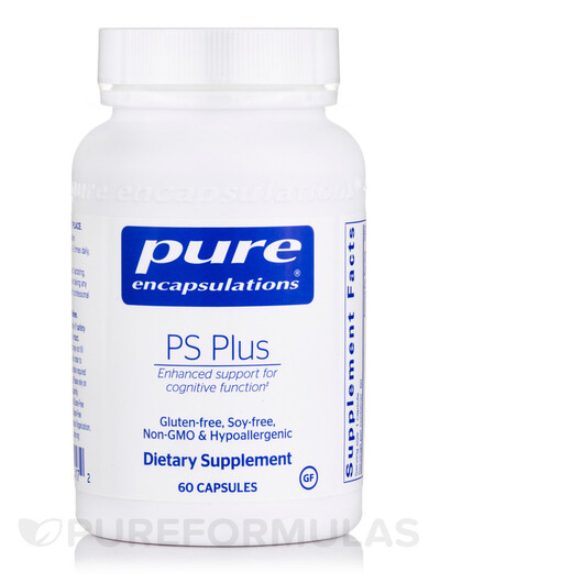 Основное фото товара PS Plus Основное фото товара Pure Encapsulations, Фосфатидилсерин, PS Plus, 60 капсул