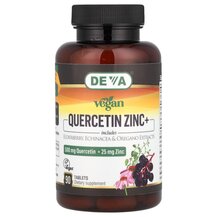 Кверцетин Vegan Quercetin Zinc+ Deva 90 таблеток Кверцетин Vegan Quercetin Zinc+ Deva 90 таблеток