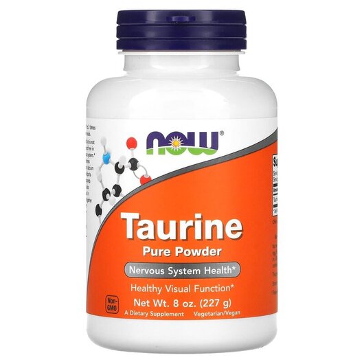 Основне фото товару Taurine Pure Powder Основне фото товару NOW Foods, Taurine Pure Powder, Таурин, 227 г