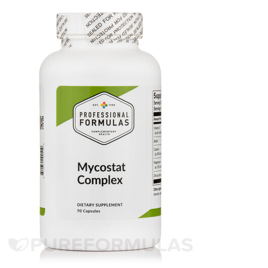 Основне фото товару Mycostat Complex Основне фото товару Professional Formulas, Mycostat Complex, Гриби, 90 капсул