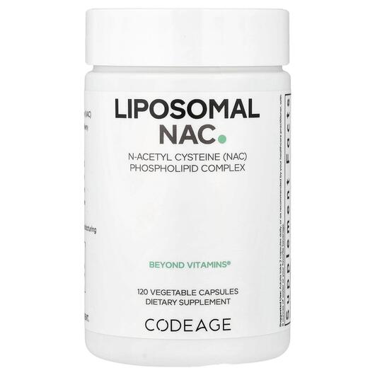 Основное фото товара CodeAge, N-ацетилцистеин, Liposomal NAC, 120 капсул