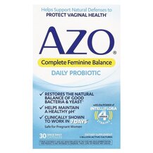 Complete Feminine Balance Daily Probiotic Поддержка Azo Complete Feminine Balance Daily Probiotic Поддержка Azo