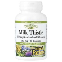 Milk Thistle 250 mg Расторопша Natural Factors 60 капсул
