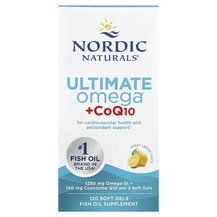 Омега 3 Ultimate Omega + CoQ10 Nordic Naturals 120 капсул