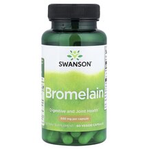 Bromelain 500 mg Бромелайн Swanson 60 капсул