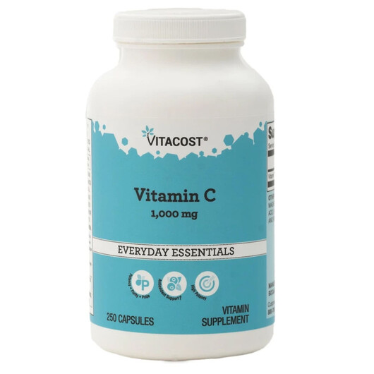 Основное фото товара Vitamin C 1000 mg Основное фото товара Vitacost, Витамин C, Vitamin C 1000 mg, 250 капсул