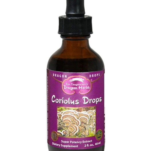 Основное фото товара Coriolus Immune Drops Основное фото товара Dragon Herbs, Грибы Хвост Индейки, Coriolus Immune Drops, 60 мл