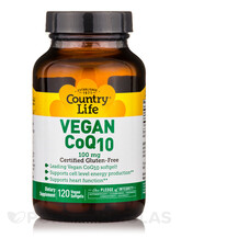 Убіхінол Vegan CoQ10 100 mg Country Life 120 капсул Убіхінол Vegan CoQ10 100 mg Country Life 120 капсул