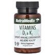 Фото товара NutraMedix, Витамины D3 + K2, Vitamins D3 & K2, 90 капсул