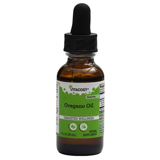 Основне фото товару Oregano Oil - Standardized - Alcohol Free, Олія орегано, 30 мл