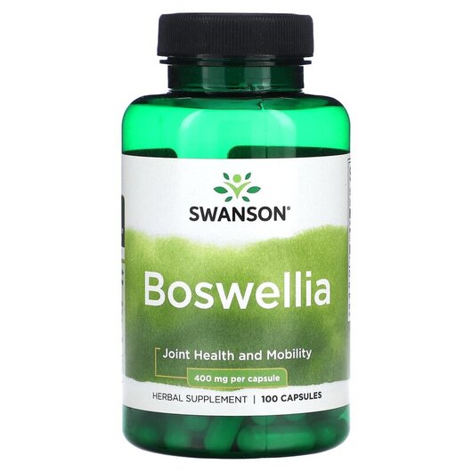 Основное фото товара Swanson, Босвеллия, Boswellia 400 mg, 100 капсул