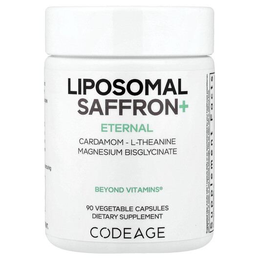 Основне фото товару CodeAge, Liposomal Saffron+, Шафран, 90 капсул