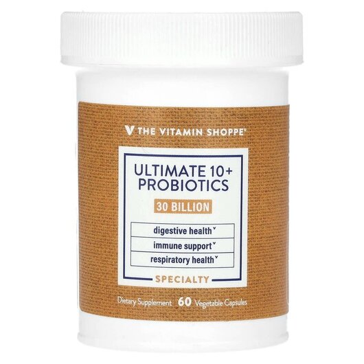 Основне фото товару Ultimate 10+ Probiotics 30 Billion CFU Основне фото товару Ultimate 10+ Probiotics 30 Billion CFU, Пробіотики, 60 капсул
