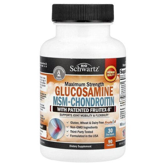 Основное фото товара Glucosamine MSM + Chondroitin with Patented, Глюкозамин Хондроити