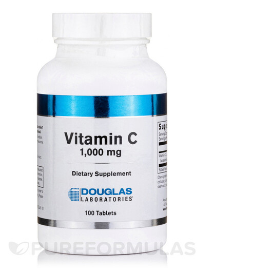 Основне фото товару Vitamin C 1000 mg Основне фото товару Douglas Laboratories, Vitamin C 1000 mg, Вітамін C, 100 таблеток
