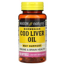 Олія печінки тріски Norwegian Cod Liver Oil Mason Олія печінки тріски Norwegian Cod Liver Oil Mason