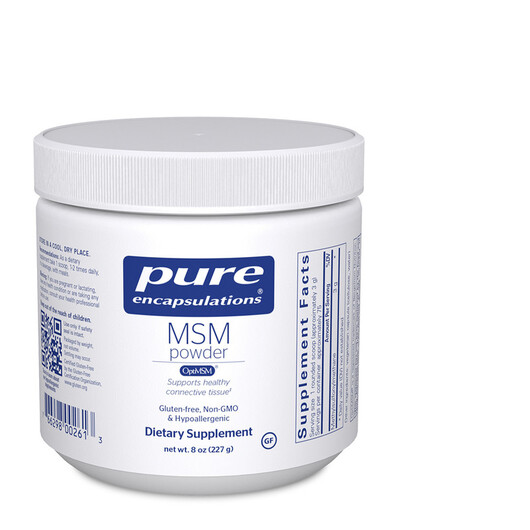 Основное фото товара MSM Powder Основное фото товара Pure Encapsulations, Метилсульфонилметан МСМ, MSM Powder, 227 г