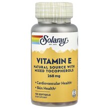 Вітамін E 268 мг Vitamin E 268 mg 400 IU Solaray