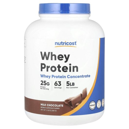 Основне фото товару Whey Protein Concentrate Milk Chocolate, Протеїн Ізолят, 2268 г