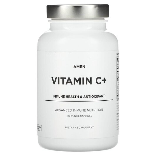 Основное фото товара Витамин C, Amen Vitamin C+ Immune Health Antioxidant, 120 капсул