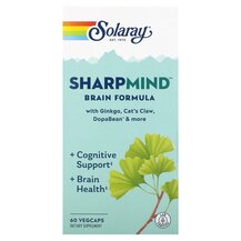 Підтримка мозку SharpMind Brain Formula Solaray 60 капсул