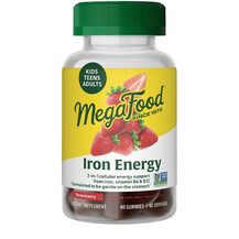 Залізо Iron Energy Gummy Strawberry Flavor MegaFood