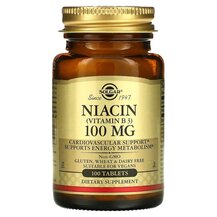 Ніацин 100 мг Niacin Vitamin B3 Solgar 100 таблеток Ніацин 100 мг Niacin Vitamin B3 Solgar 100 таблеток