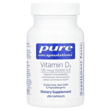 Vitamin D3 125 mcg 5000 IU Витамин D3 Pure Encapsulations Vitamin D3 125 mcg 5000 IU Витамин D3 Pure Encapsulations