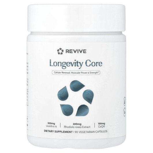 Основное фото товара Longevity Core Основное фото товара Revive, Клеточное здоровье, Longevity Core, 90 капсул