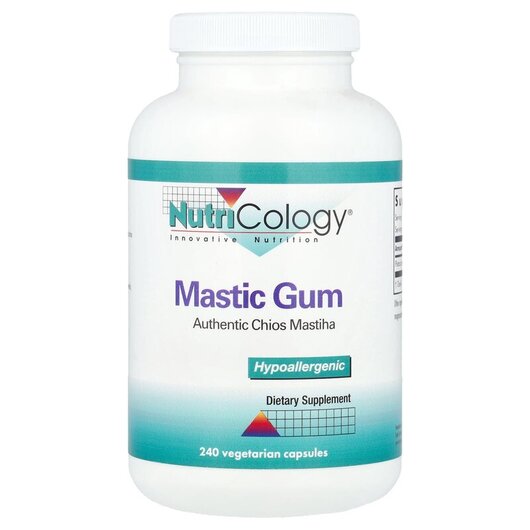 Основне фото товару Nutricology, Mastic Gum 240, Мастикова смола, 240 капсул