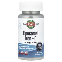 Liposomal Iron + C Железо KAL 30 капсул Liposomal Iron + C Железо KAL 30 капсул