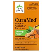 CuraMed 750 mg Куркумин Terry Naturally 60 капсул CuraMed 750 mg Куркумин Terry Naturally 60 капсул