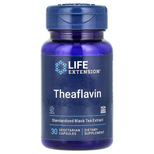 Основне фото товару Theaflavin Standardized Extract Основне фото товару Theaflavin Standardized Extract, Антиоксиданти, 30 капсул