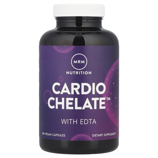 Основне фото товару Cardio Chelate with EDTA Основне фото товару MRM, Cardio Chelate with EDTA, Кардіо Хелат, 180 капсул
