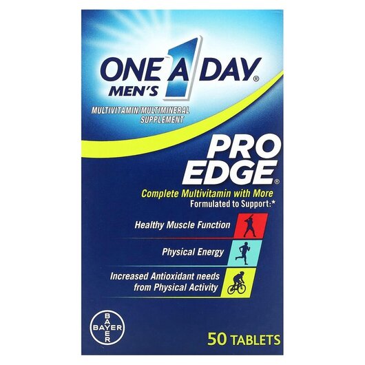 Основне фото товару Men's Pro Edge Complete Multivitamin with More, Мультивітамі