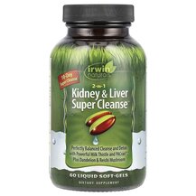 Підтримка нирок 2 in 1 Kidney & Liver Super Cleanse Irwin Підтримка нирок 2 in 1 Kidney & Liver Super Cleanse Irwin