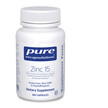 Фото товару Pure Encapsulations, Zinc 15, Цинк, 180 капсул