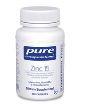 Zinc 15 Цинк Pure Encapsulations 180 капсул