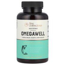 Омега 3 OmegaWell High Potency Live Conscious 60 капсул